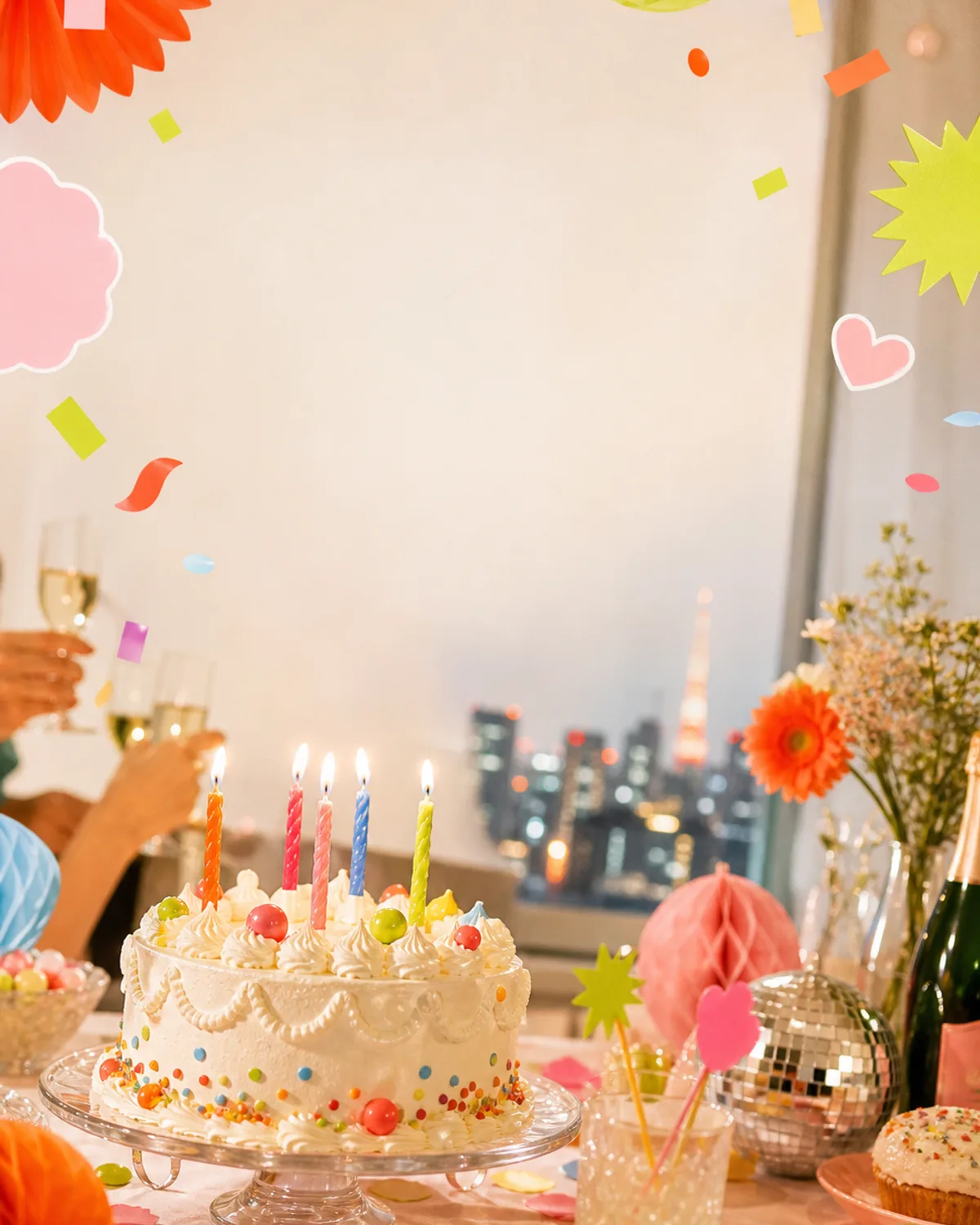さくらの誕生日 invitation cover